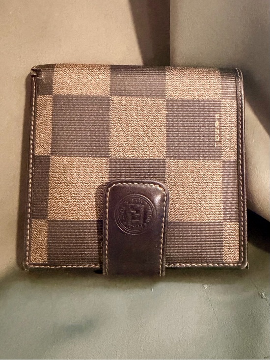Fendi Other - Fendi Vintage Bifold Wallet Brown Zucca Canvas & Leather – Made in Italy